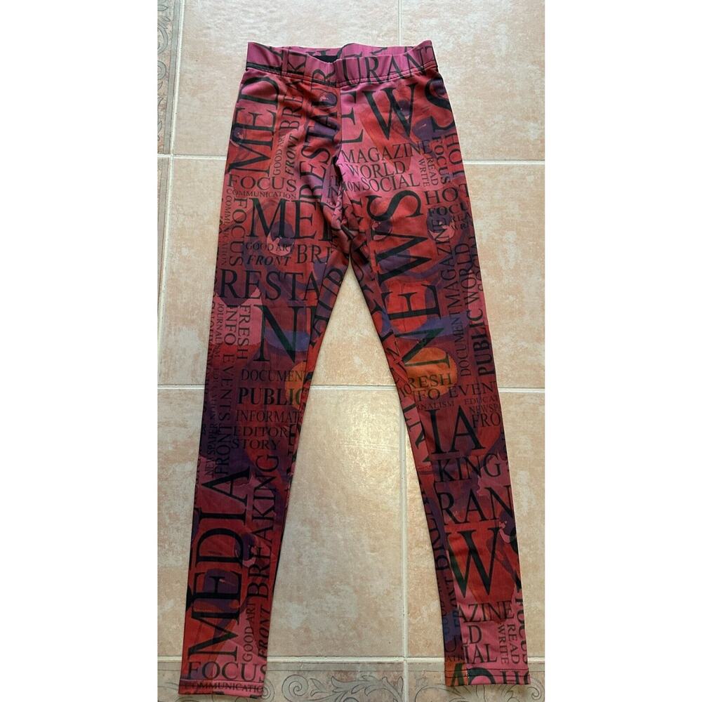 Made in The USA Women Multicolor printed Leggings Size S - Picture 1 of 6